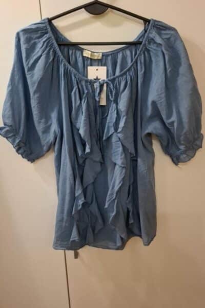 Bluzka falbanka krótki rękaw