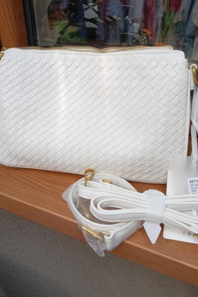 Torebka biała eko-skóra