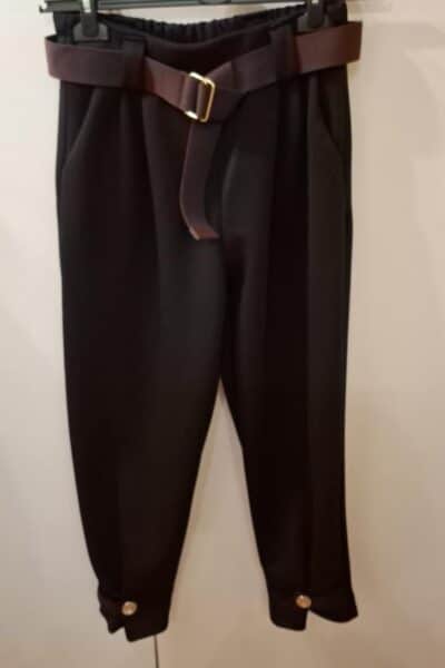 Spodnie włoskie z paskiem