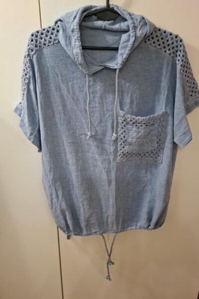 Koszula ażurowa z kapturem