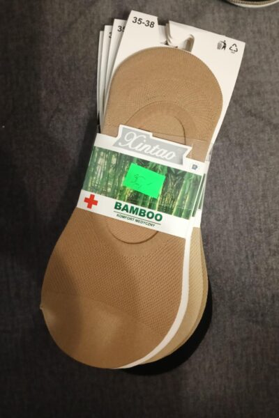 Stopki damskie gładkie bambusowe