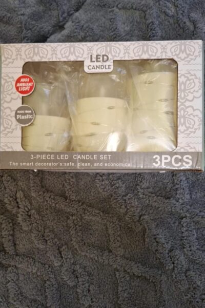 Komplet świec LED duży