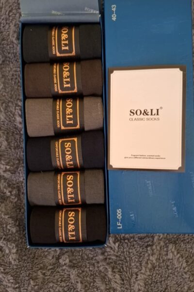 Skarpety męskie/kolor-kartonik