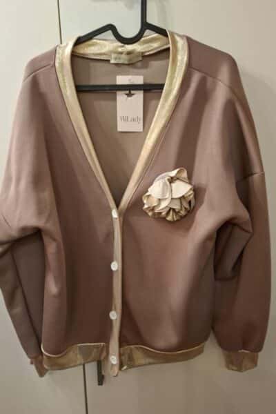 Żakiet złoty kwiat